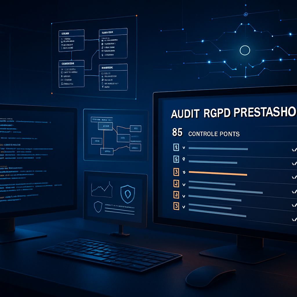 Audit RGPD PrestaShop : 88 points de contrôle pour boutiques