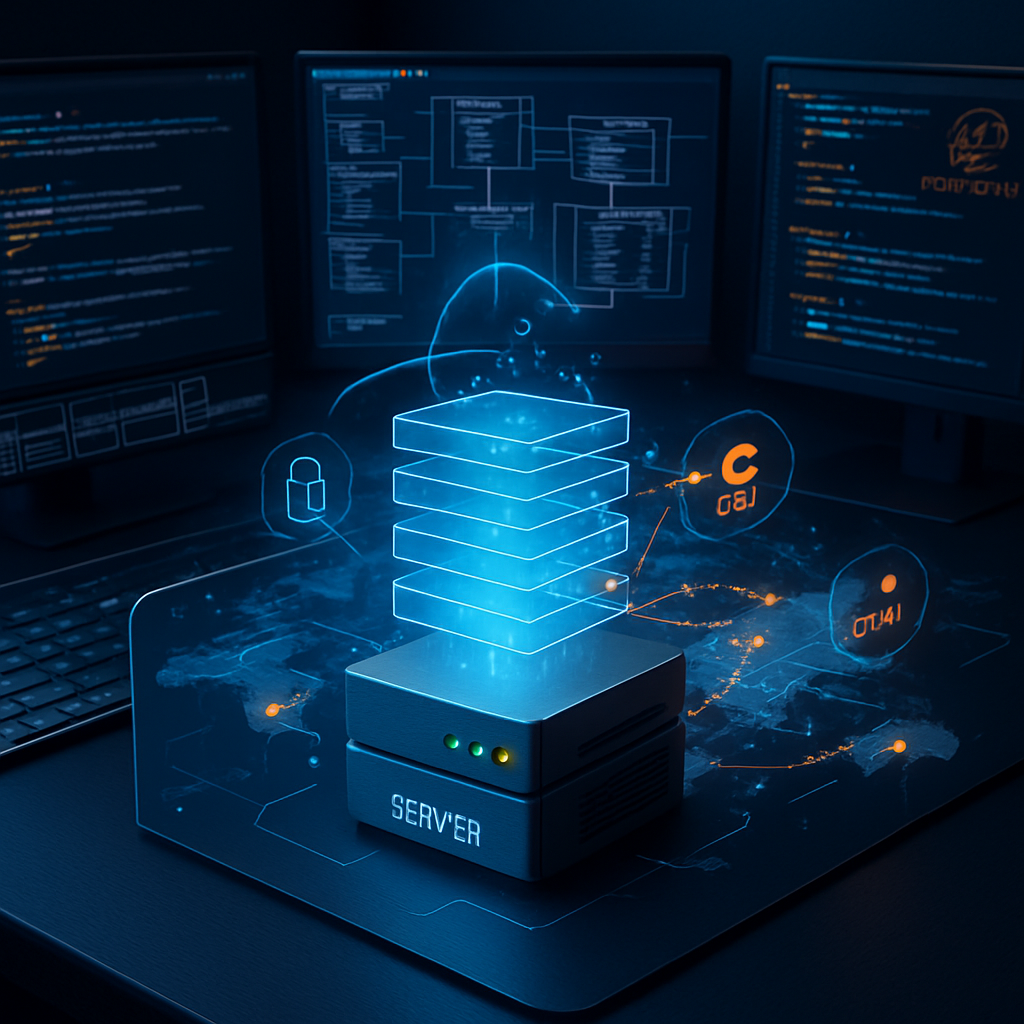 Serveur avec visualisation d'optimisation de cache et CDN.