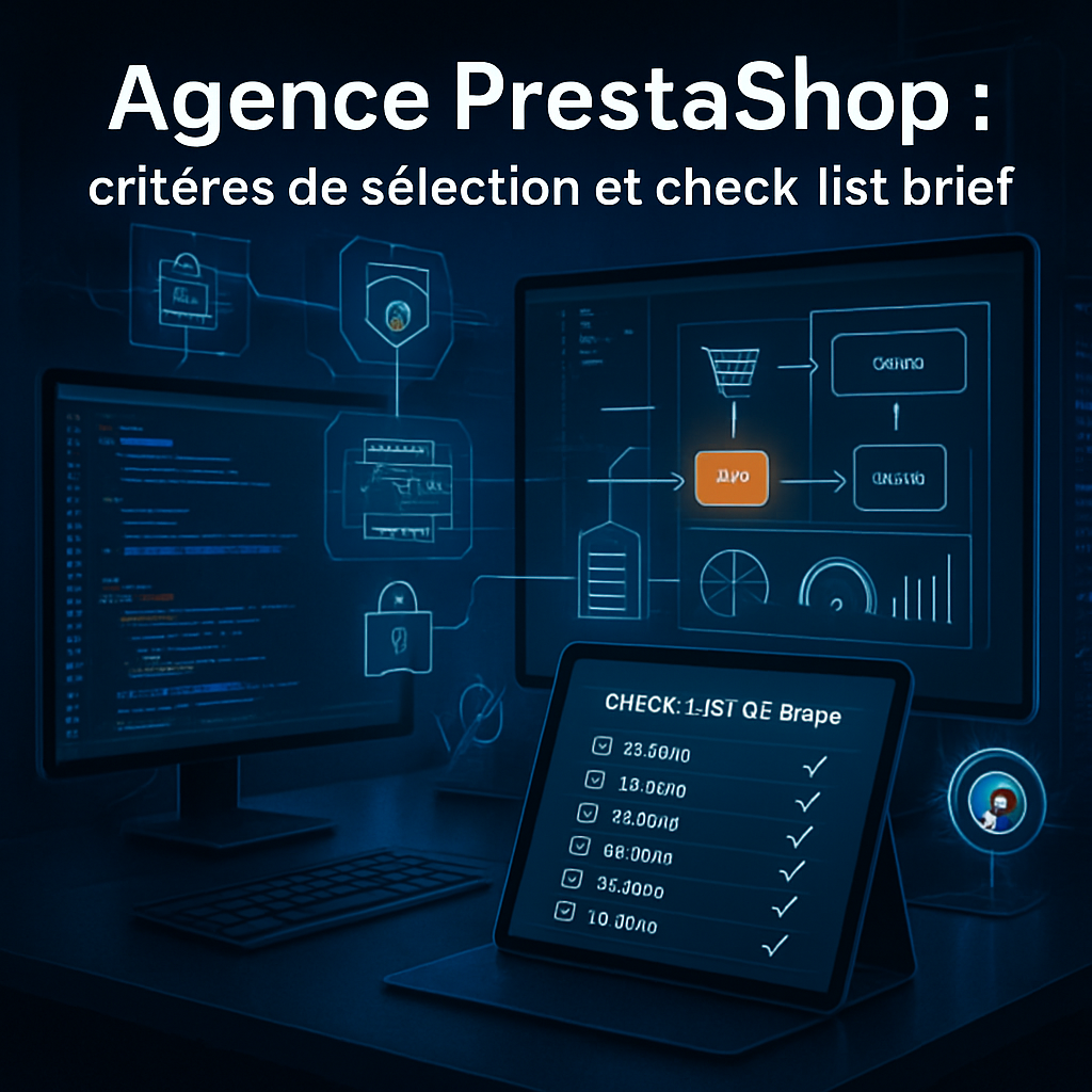 Agence PrestaShop : critères de sélection et check-list de brief