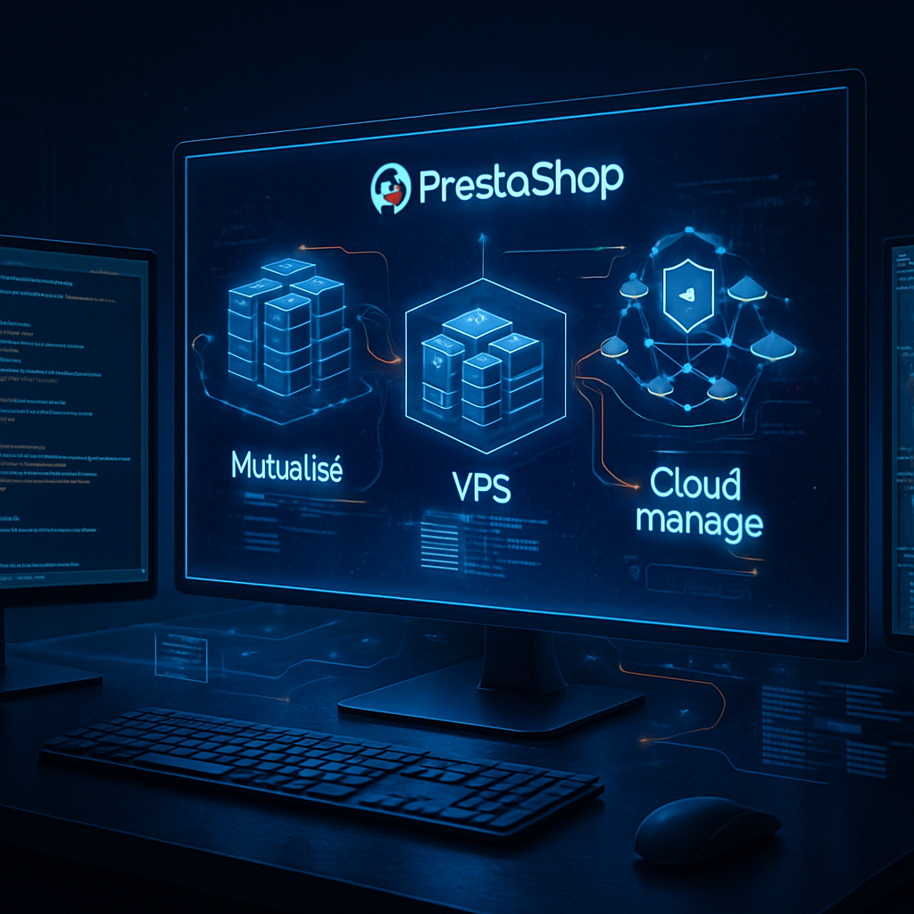 Hébergement PrestaShop : mutualisé, VPS ou cloud managé, comment choisir