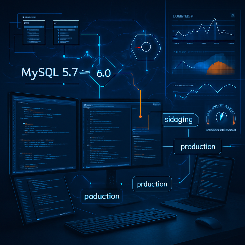 MySQL migration 5.7 vers 8 : procédure, staging et tests de charge
