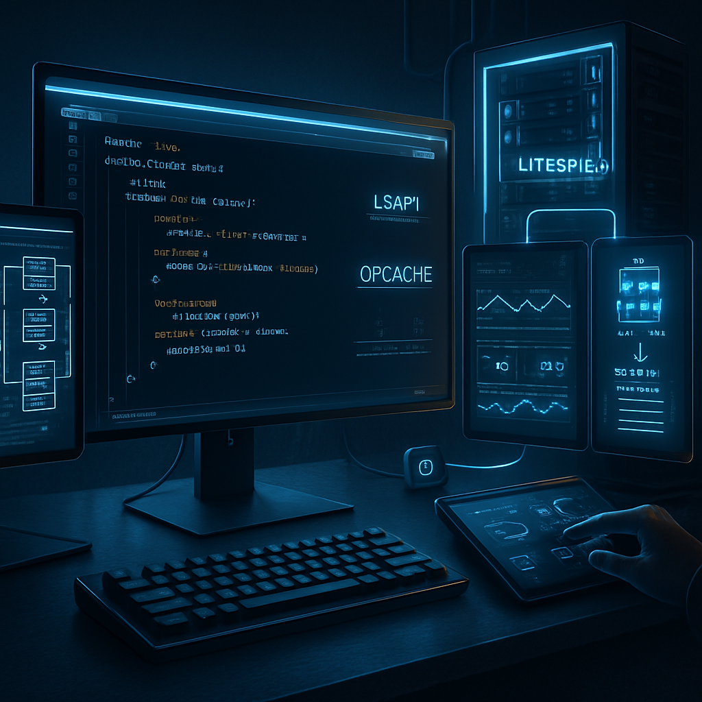 Performance PHP LiteSpeed : optimiser LSAPI, cache opcode et concurrence