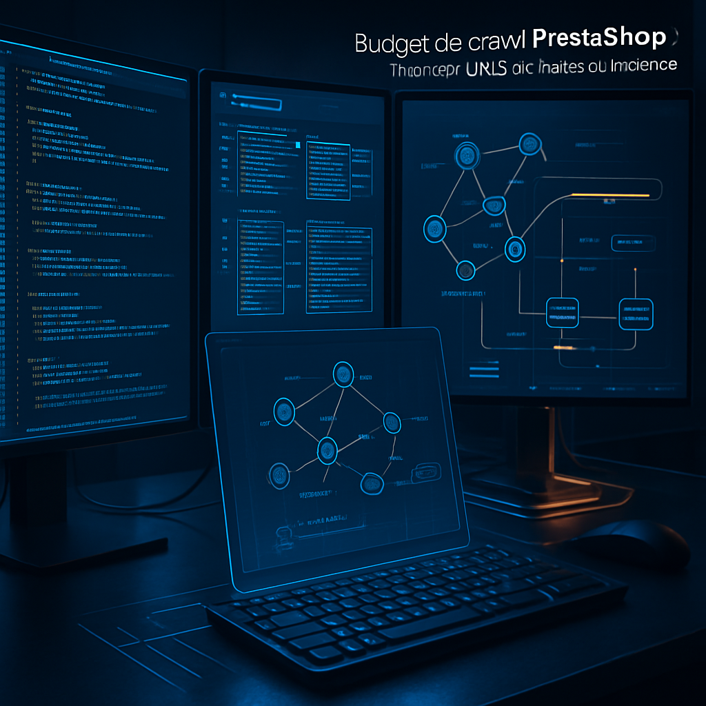 Budget de crawl PrestaShop : maîtriser URLs de filtres et facettes