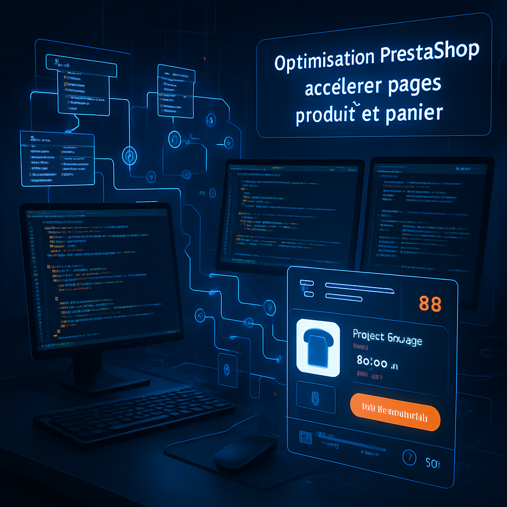 Optimisation PrestaShop : accélérer pages produit et panier