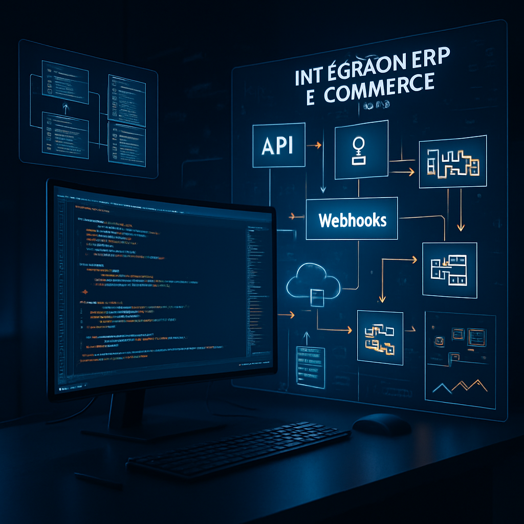 Intégration ERP e‑commerce : architecture API, webhooks et files RabbitMQ