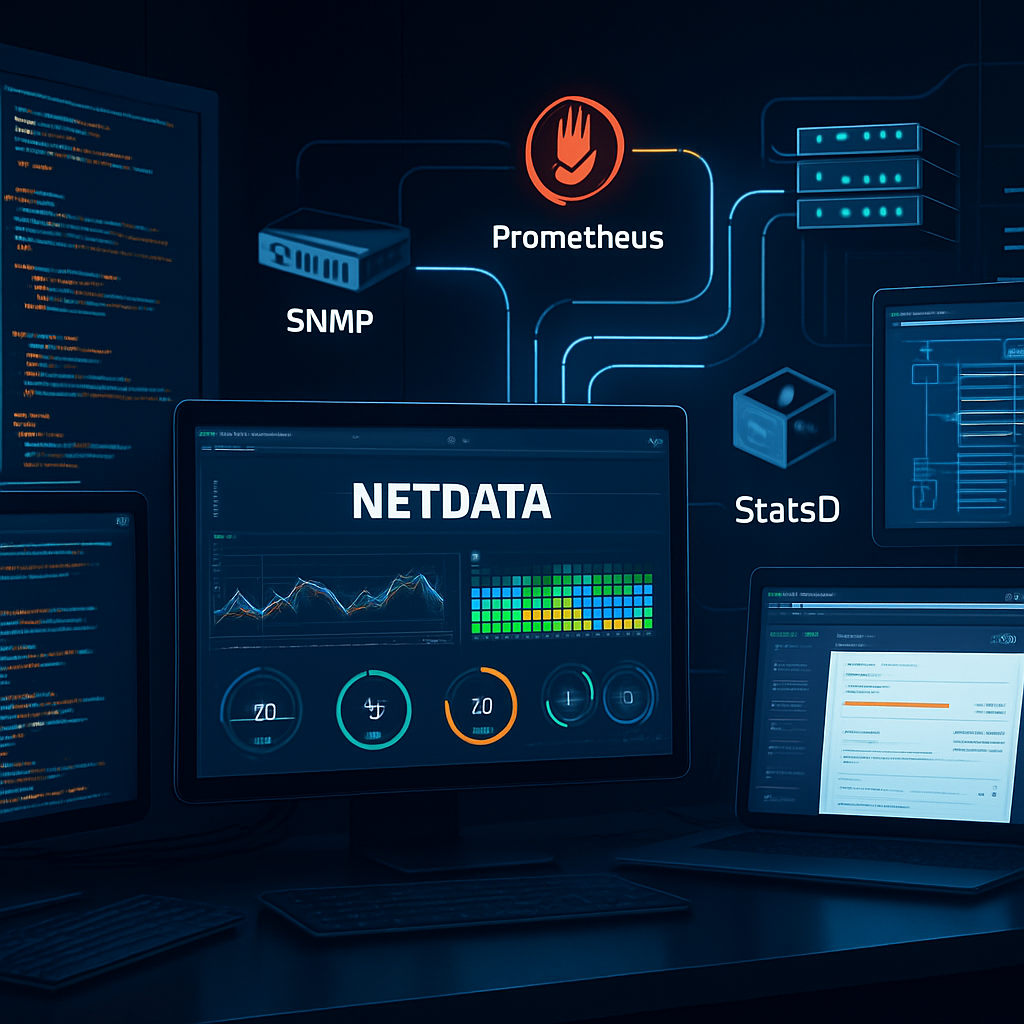 Netdata : intégrer Prometheus, SNMP et StatsD pour tout surveiller