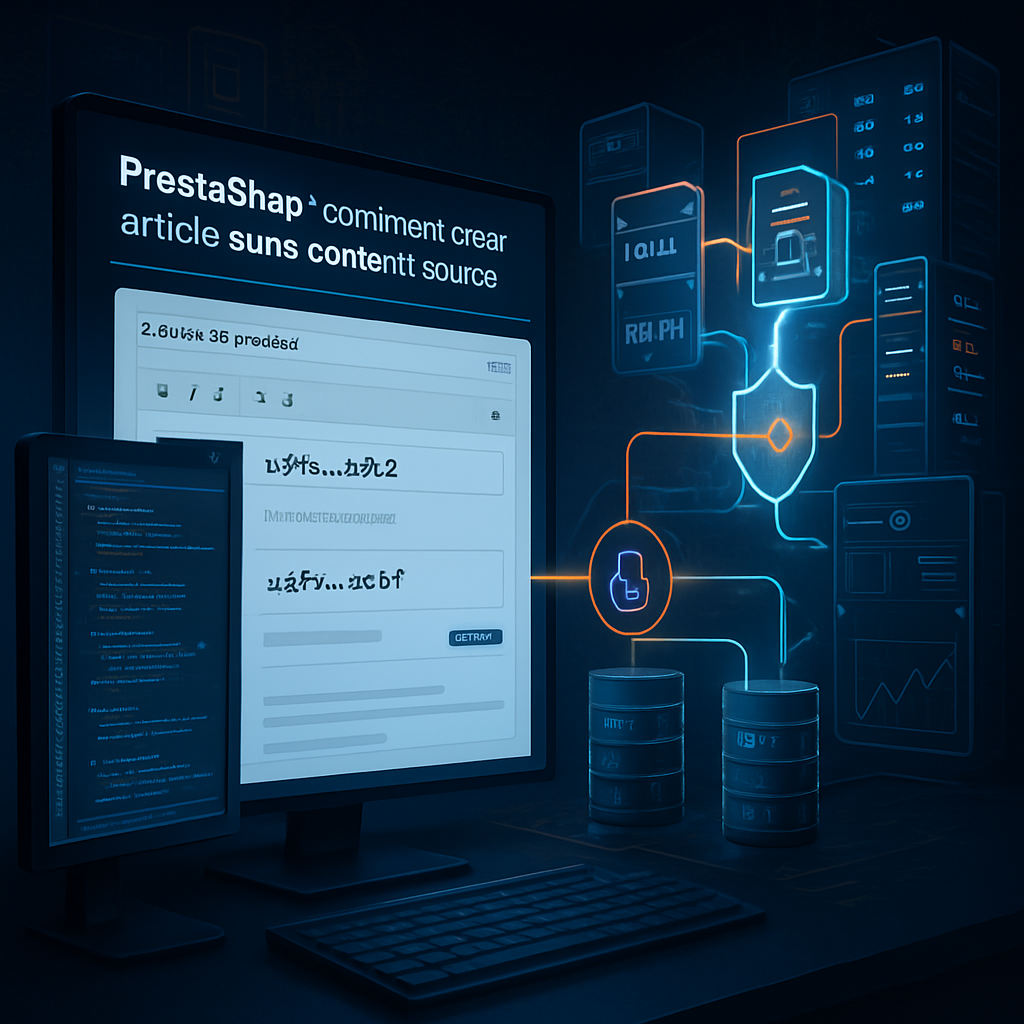 PrestaShop : comment créer un article sans contenu source exploitable