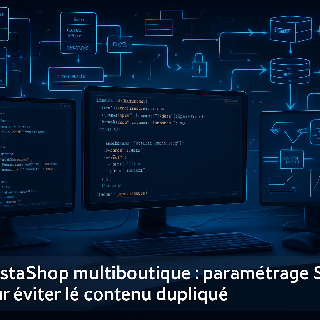 PrestaShop multiboutique : paramétrage SEO pour éviter le contenu dupliqué